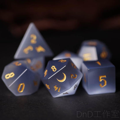 Kit de Dados RPG de Resina Premium - NERD BEM TRAJADO