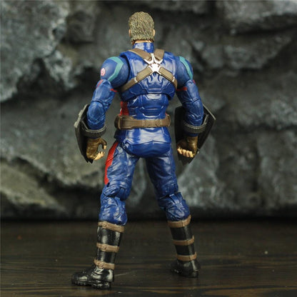 Action Figure Capitão América - Marvel - Modelo 02 - NERD BEM TRAJADO