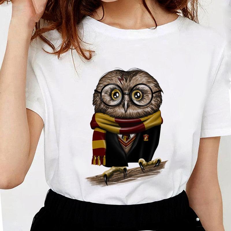 Three Brothers Tale Deathly Hallows Female T-shirt Funny Women Soft Casual White T shirt Tops,Drop Ship - NERD BEM TRAJADO