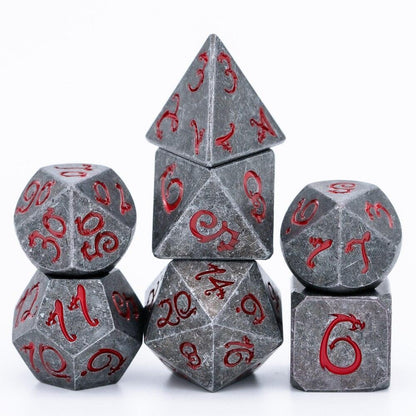 Kit de Dados RPG de Metal - Modelo 05 - NERD BEM TRAJADO