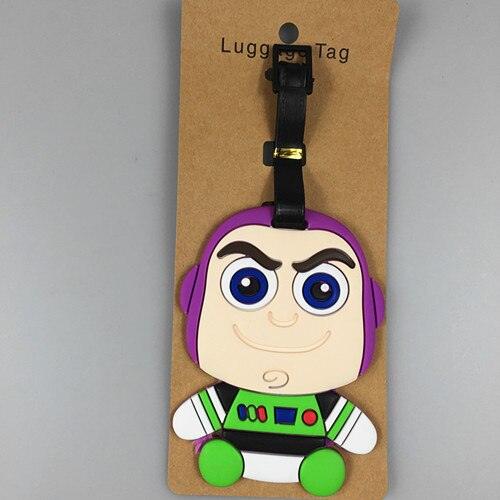 New Arrival Disney Toy Story 4 Woody Jessie Fork Rabbit Buzz Lightyear Strawberry Bear PVC Luggage Tag Tag Travel Toy Figure - NERD BEM TRAJADO