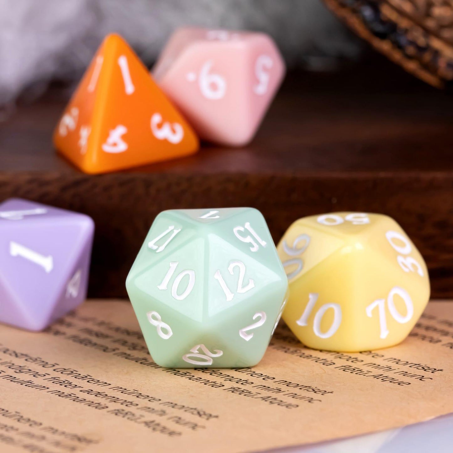 Kit de Dados RPG de Resina - NERD BEM TRAJADO