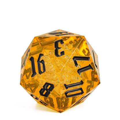 Dado D20 para RPG de Resina 55mm - NERD BEM TRAJADO