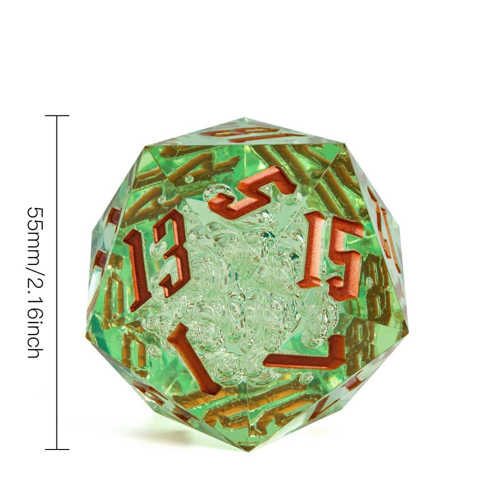 Dado D20 para RPG de Resina 55mm - NERD BEM TRAJADO