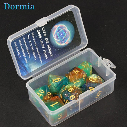 Universe Galaxy DND Dice Set D4-D20 RPG Best Gifts 8 Colors for Choose board game TRPG dice - NERD BEM TRAJADO