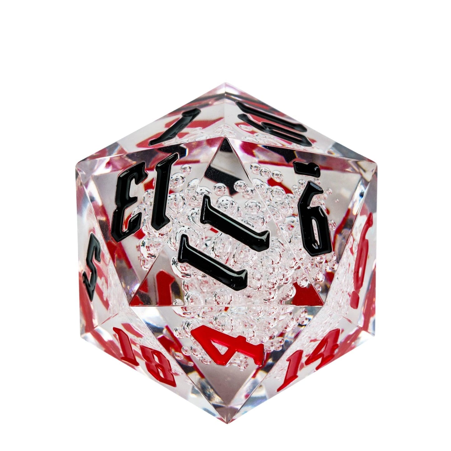 Poludie 1pc Crystal 55mm D20 DND Dice 20 Sides Large Size Polyhedral Dice for Role-Play Game D&amp;D Bar Pub Party RPG Board Games - NERD BEM TRAJADO