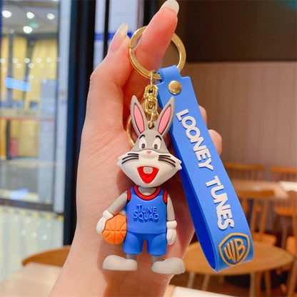 Disney Anime Figure Yosemite Sam Roadrunner Coyote Lola Bunny PVC Doll Keychain Bag Keyring Accessories Kids Toys Birthday Gifts - NERD BEM TRAJADO