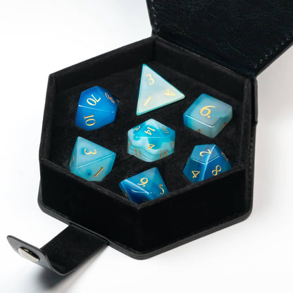 Kit de Dados RPG de Pedra - Modelo 02 - NERD BEM TRAJADO