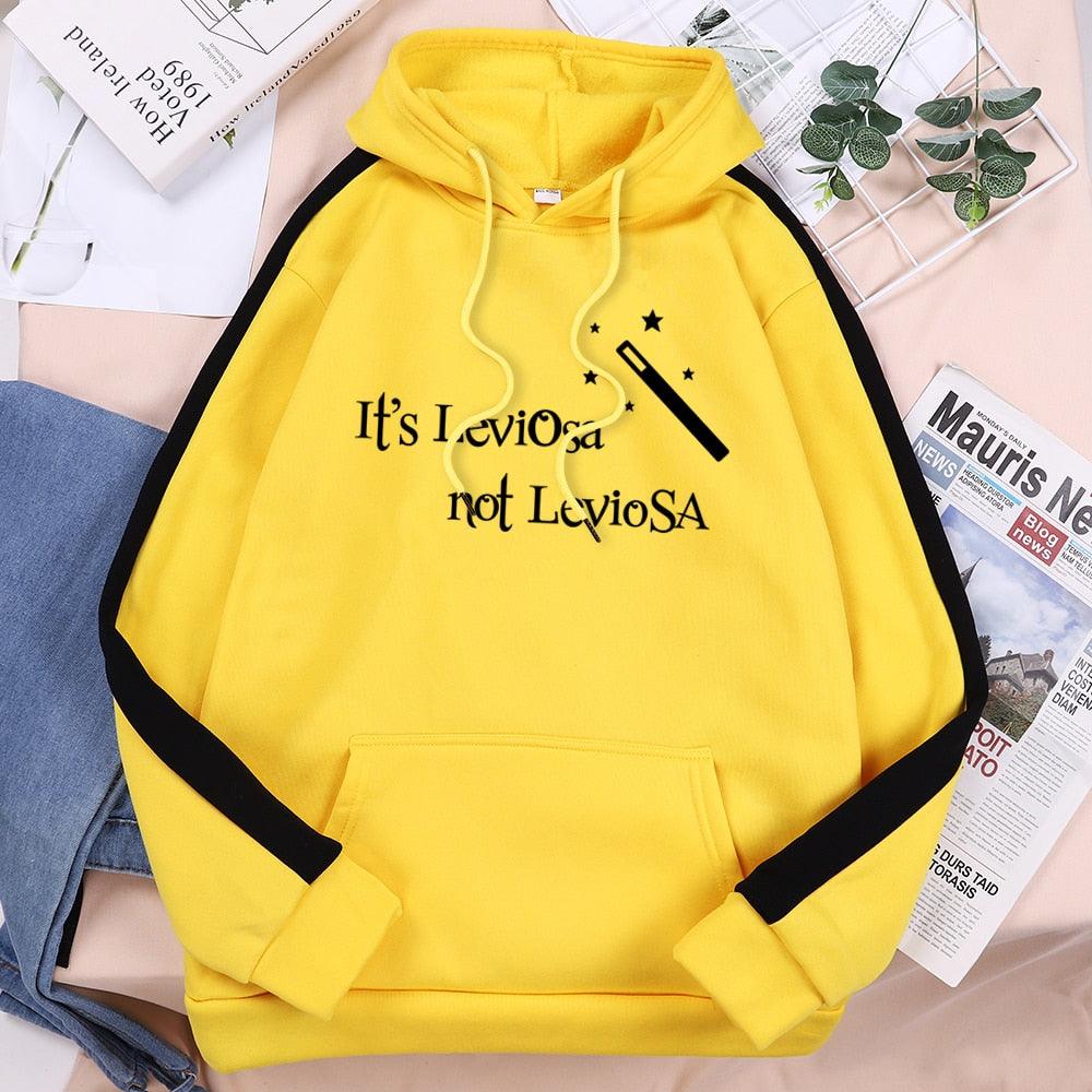 Women Hipster Streetwear Sweatshirts 2022 It&#39;s Leviosa Magic Fleece Casual Hoodies Female Autumn Harajuku Tracksuit Brand Hooded - NERD BEM TRAJADO