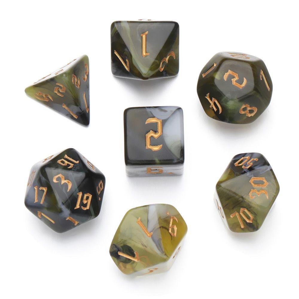 Kit de Dados RPG de Metal - Tema Maze - NERD BEM TRAJADO