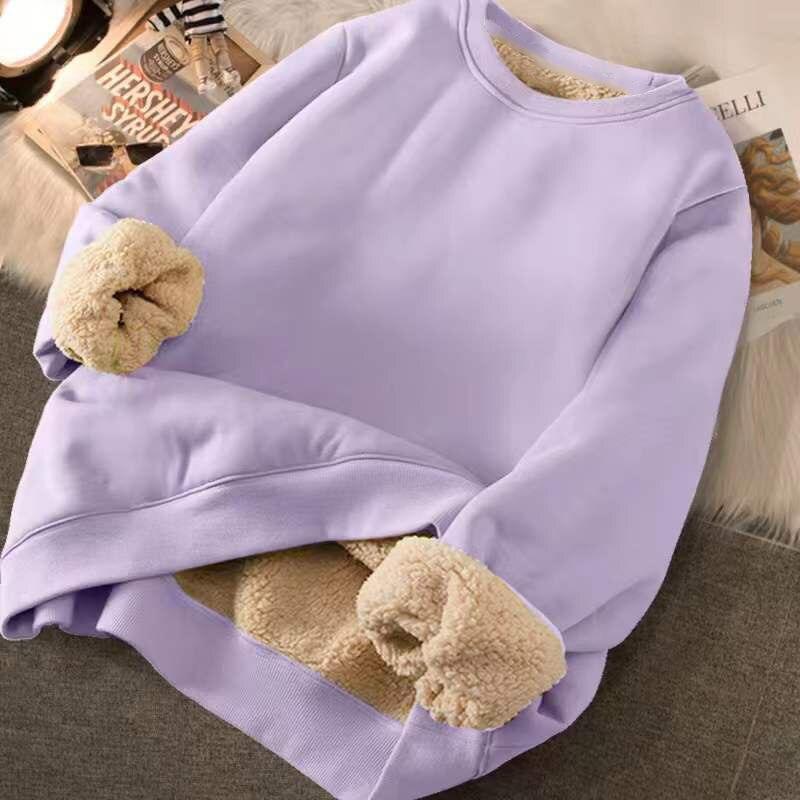 Cashmere Thickened Sweater Women&#39;s Autumn Winter Cashmere Round Neck Red Strawberry Bear Top Winter 2023 Coat Sweater - NERD BEM TRAJADO