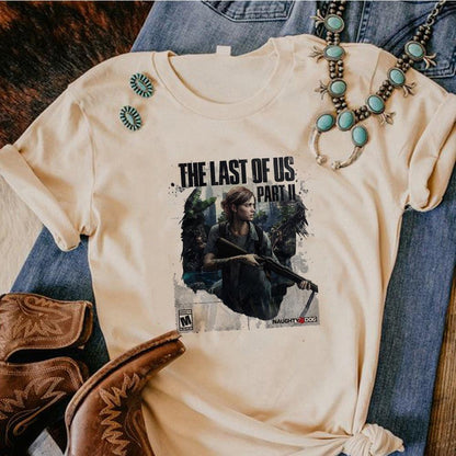 the Last of Us tshirt women Y2K funny manga t shirt girl Japanese harajuku anime clothing - NERD BEM TRAJADO