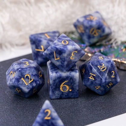 Kit de Dados RPG de Pedra - Modelo 13 - NERD BEM TRAJADO