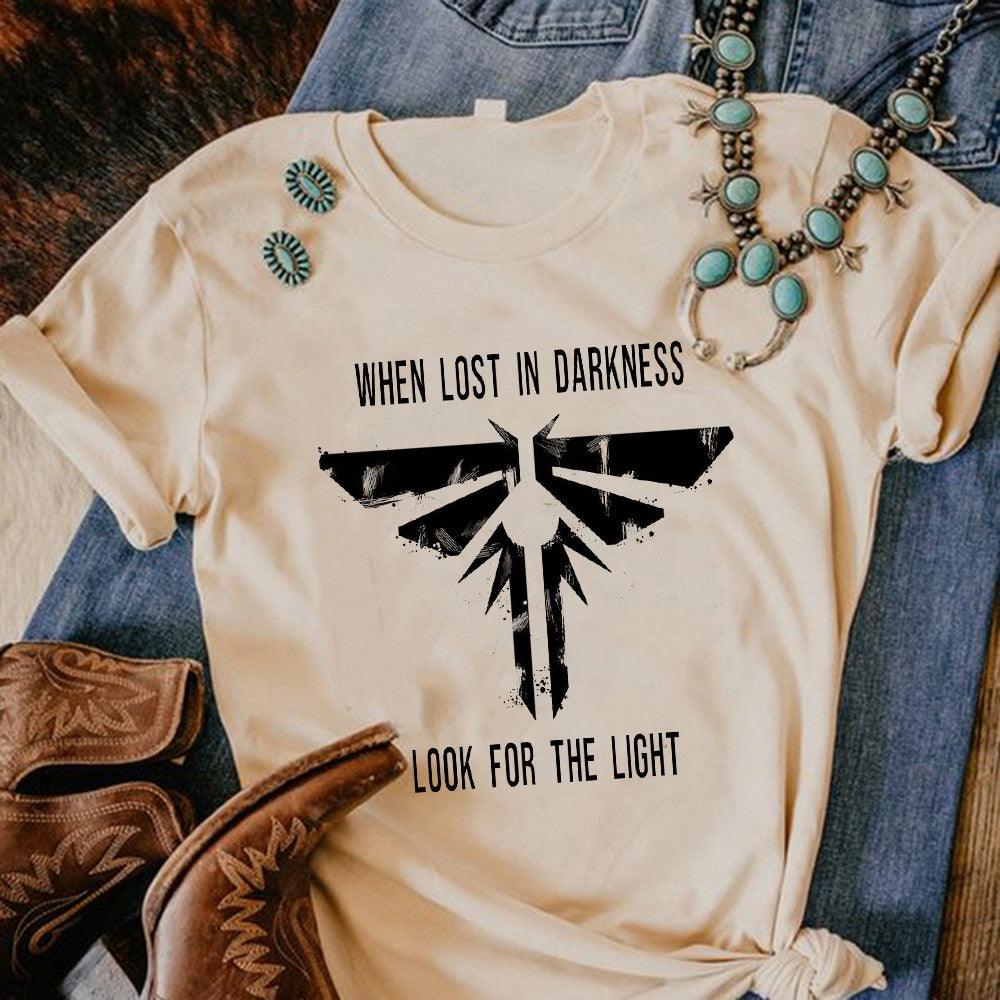 the Last of Us tshirt women Y2K funny manga t shirt girl Japanese harajuku anime clothing - NERD BEM TRAJADO