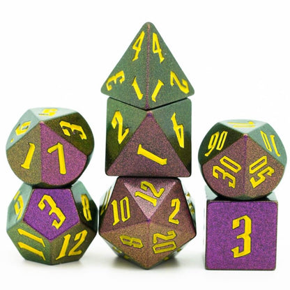 Poludie 7Pcs/Set Semi-hand DND Dice Set New D4~D20 Polyhedral Dice for WarHammer Role Playing Game MTG D&amp;D RPG Table Games - NERD BEM TRAJADO