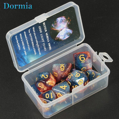 Universe Galaxy DND Dice Set D4-D20 RPG Best Gifts 8 Colors for Choose board game TRPG dice - NERD BEM TRAJADO