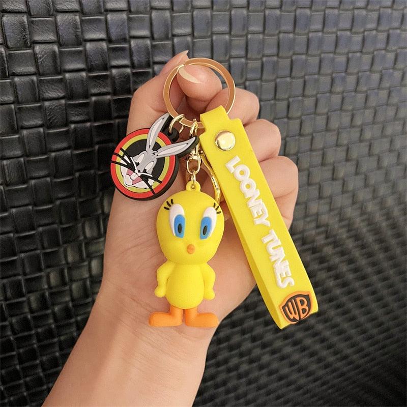 Disney Anime Figure Yosemite Sam Roadrunner Coyote Lola Bunny PVC Doll Keychain Bag Keyring Accessories Kids Toys Birthday Gifts - NERD BEM TRAJADO