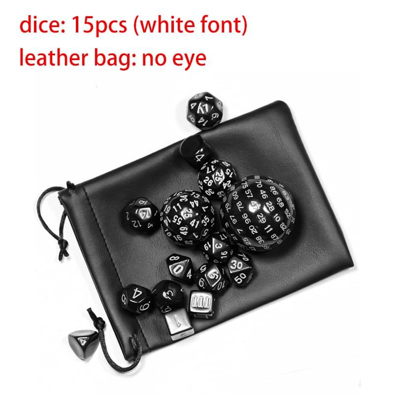 Kit de Dados RPG de Acrilico com Bag- Tema Dragão - NERD BEM TRAJADO