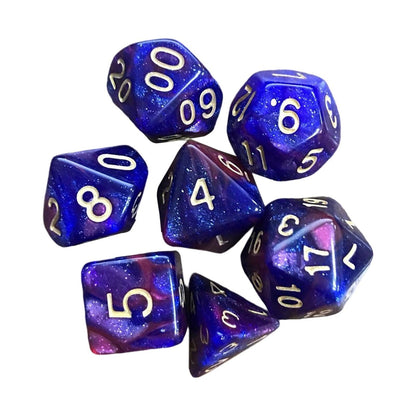 Kit de Dados RPG de Resina - Modelo 28 - NERD BEM TRAJADO