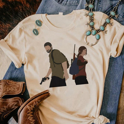 the Last of Us tshirt women Y2K funny manga t shirt girl Japanese harajuku anime clothing - NERD BEM TRAJADO