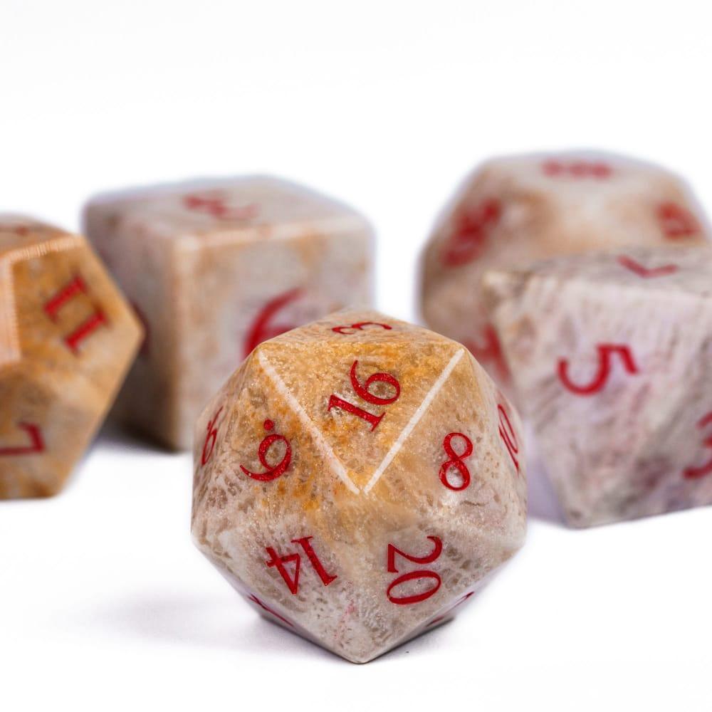 Kit de Dados RPG de Pedra - Modelo 11 - NERD BEM TRAJADO