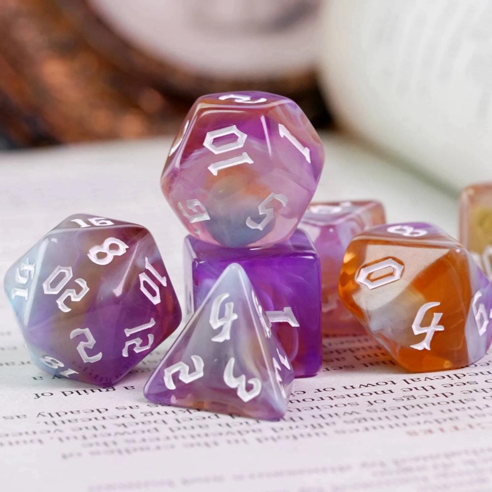 Kit de Dados RPG de Resina - NERD BEM TRAJADO