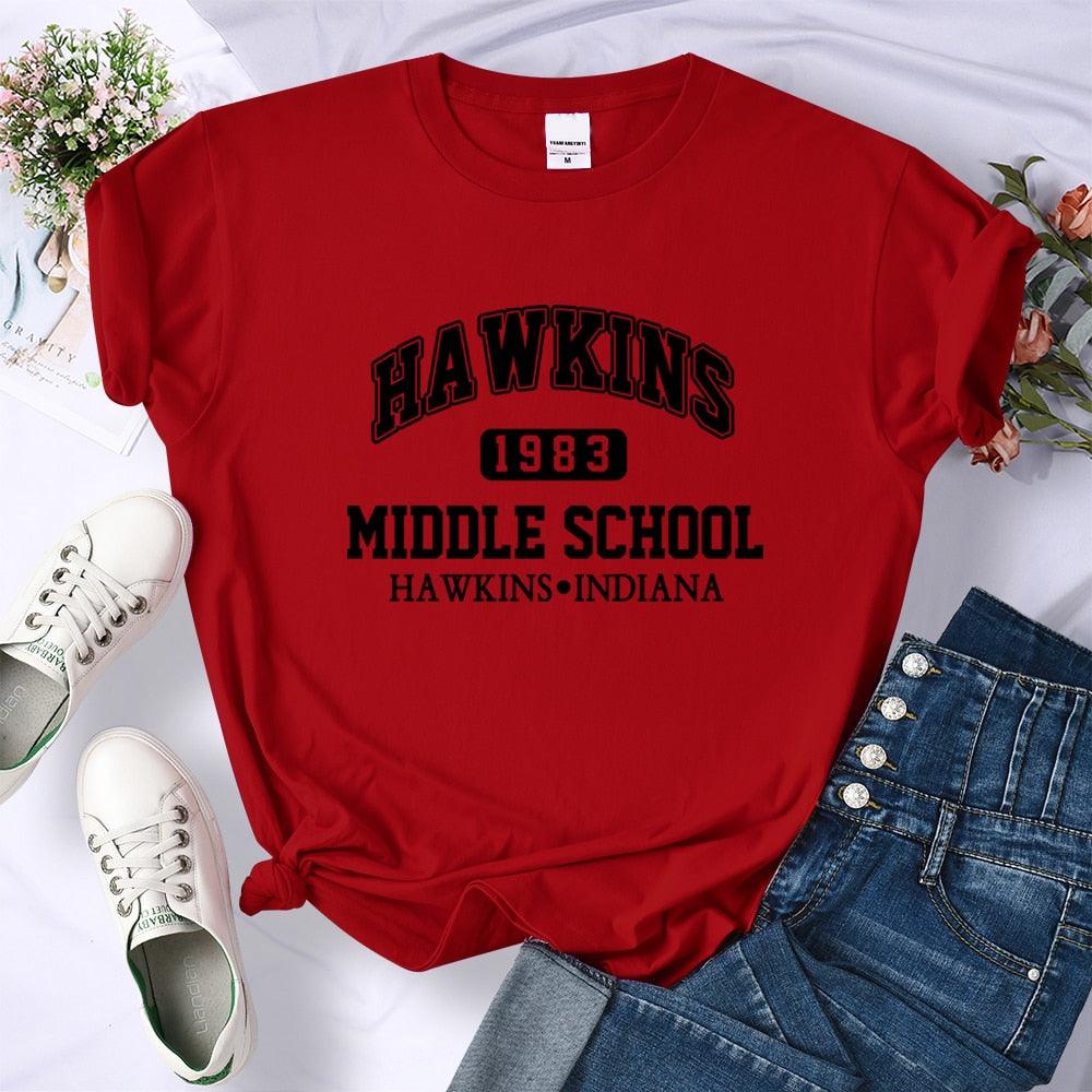 Camiseta Feminina Hawkings  - Stranger Things - NERD BEM TRAJADO