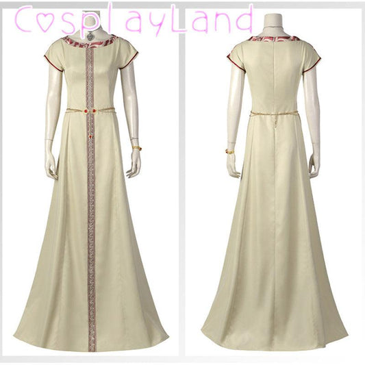 Princess Rhaenyra Cosplay Dresses Dragon House Adult Costume Half Year Queen Outfit With Jewelry Halloween Carnival Party Dress - NERD BEM TRAJADO