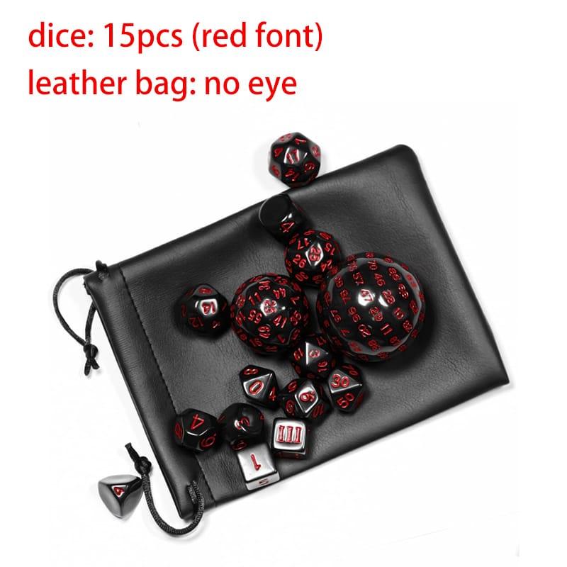 Kit de Dados RPG de Acrilico com Bag- Tema Dragão - NERD BEM TRAJADO