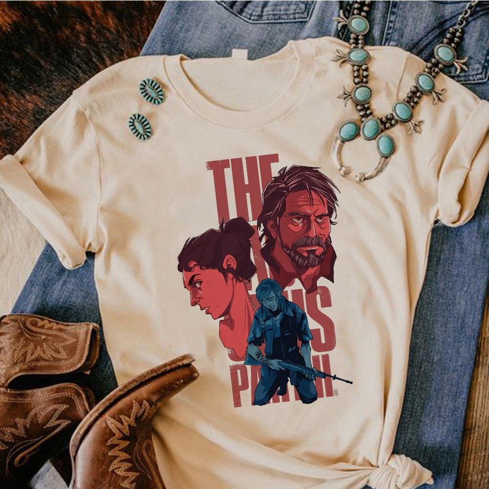 the Last of Us tshirt women Y2K funny manga t shirt girl Japanese harajuku anime clothing - NERD BEM TRAJADO