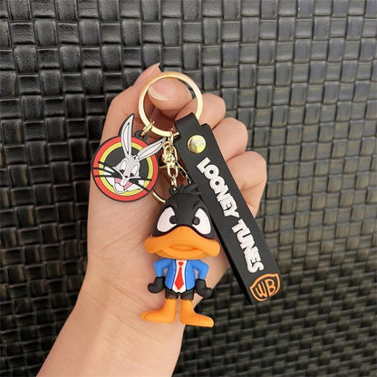 Disney Anime Figure Yosemite Sam Roadrunner Coyote Lola Bunny PVC Doll Keychain Bag Keyring Accessories Kids Toys Birthday Gifts - NERD BEM TRAJADO