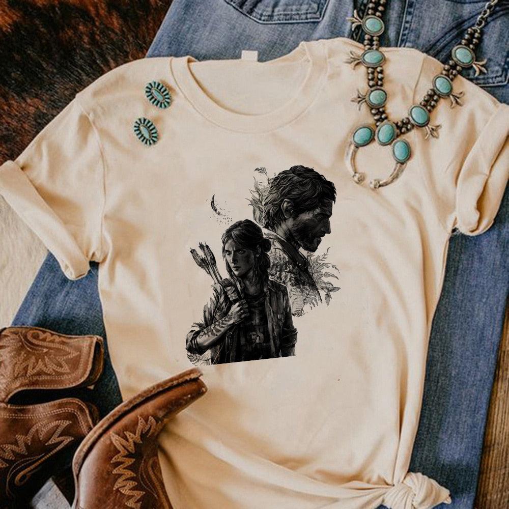 the Last of Us tshirt women Y2K funny manga t shirt girl Japanese harajuku anime clothing - NERD BEM TRAJADO