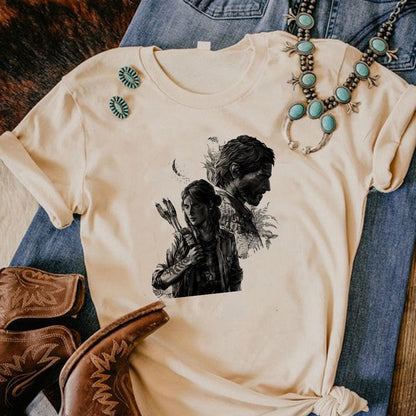 the Last of Us tshirt women Y2K funny manga t shirt girl Japanese harajuku anime clothing - NERD BEM TRAJADO