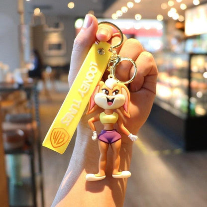 Disney Anime Figure Yosemite Sam Roadrunner Coyote Lola Bunny PVC Doll Keychain Bag Keyring Accessories Kids Toys Birthday Gifts - NERD BEM TRAJADO