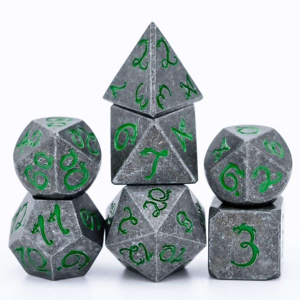 Kit de Dados RPG de Metal - Modelo 05 - NERD BEM TRAJADO