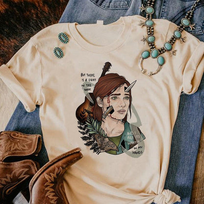 the Last of Us tshirt women Y2K funny manga t shirt girl Japanese harajuku anime clothing - NERD BEM TRAJADO