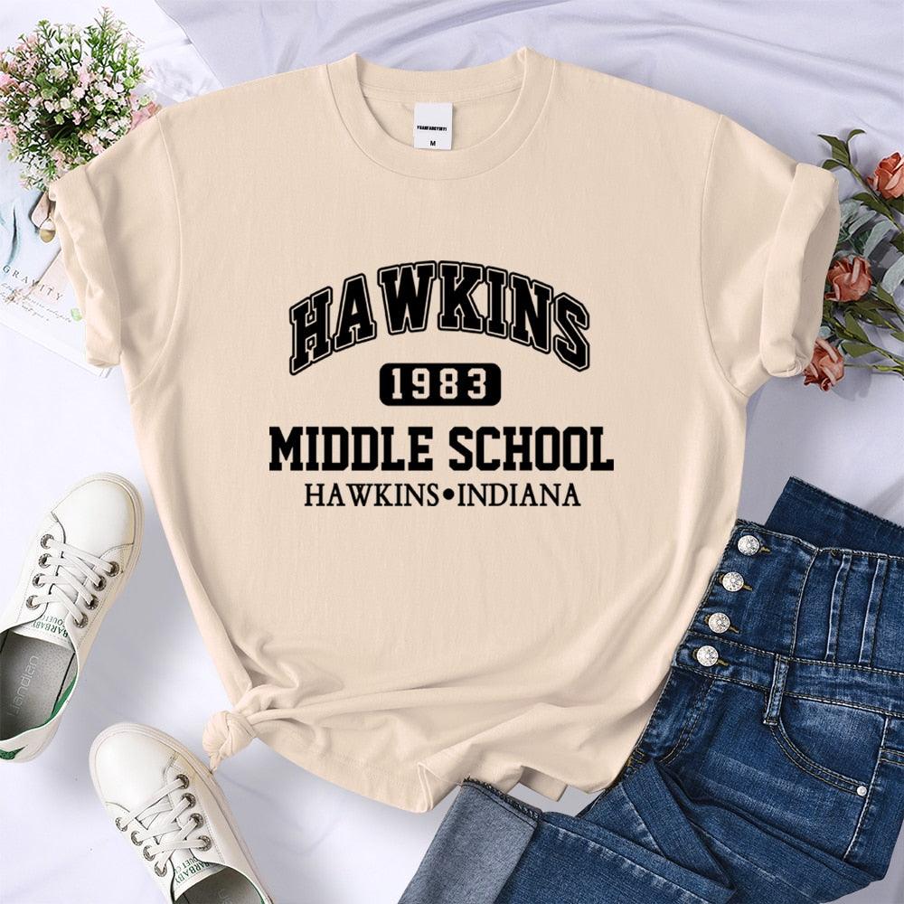 Camiseta Feminina Hawkings  - Stranger Things - NERD BEM TRAJADO