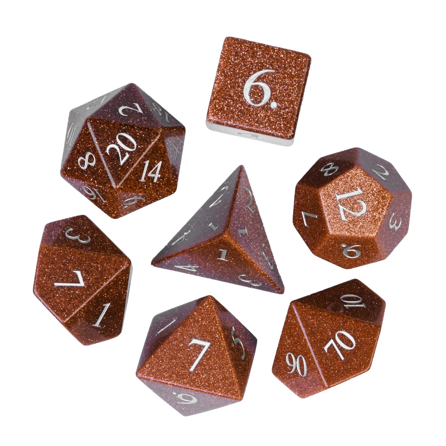 Kit de Dados RPG de Pedra - Modelo 10 - NERD BEM TRAJADO