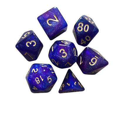 7Pcs/Set Multi-Sided Clear Dice Set Game Dice For RPG DND Accessories Polyhedral Dice For Board Card Game Tarot Supplies - NERD BEM TRAJADO