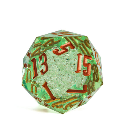 Dado D20 para RPG de Resina 55mm - NERD BEM TRAJADO