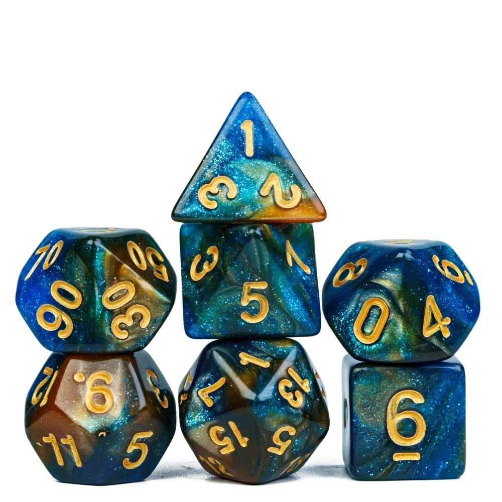 Kit de Dados RPG de Resina - NERD BEM TRAJADO