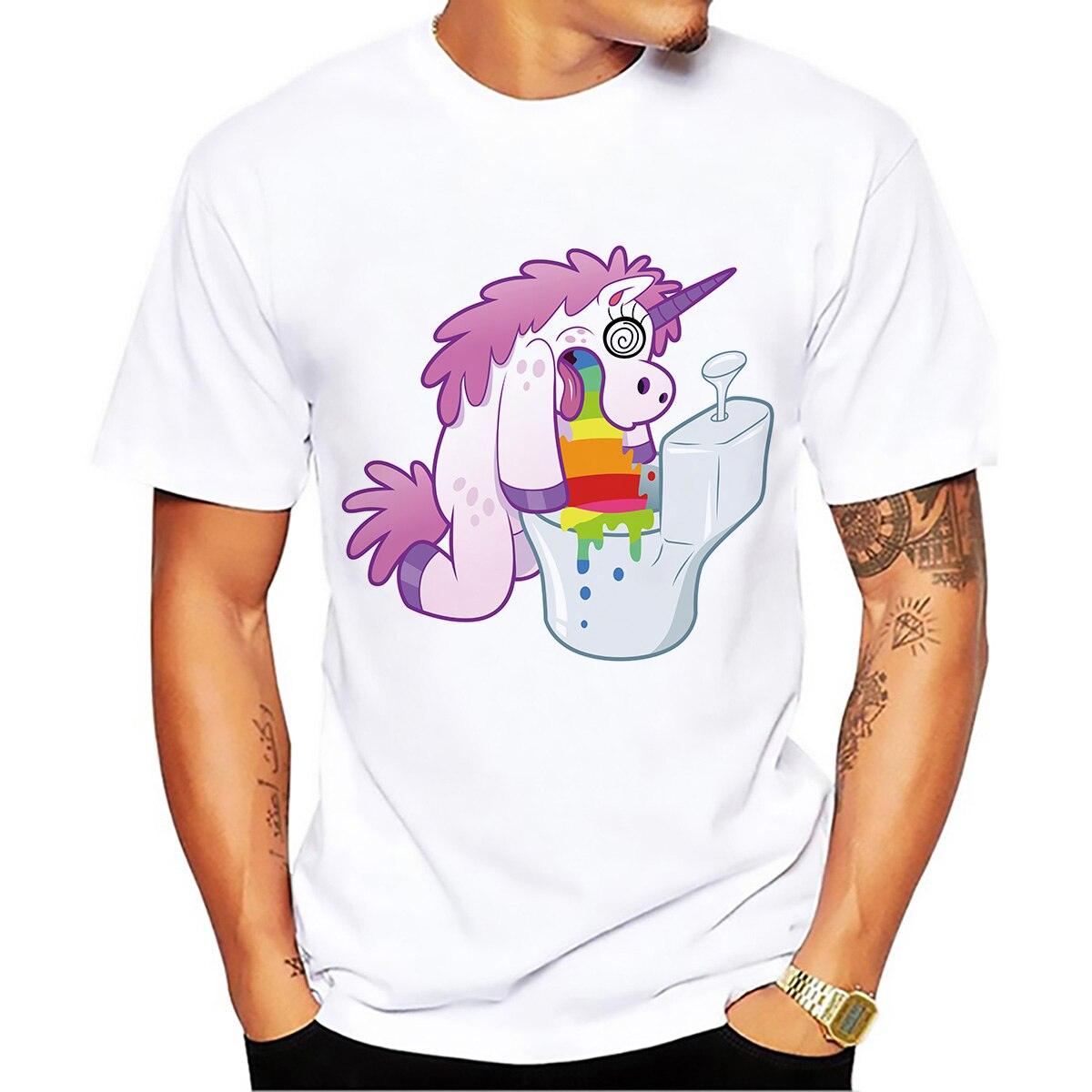 Anatomy of a unicorn funny t-shirt homme summer new short sleeve t shirt men white casual tshirt unisex streetwear tee - NERD BEM TRAJADO