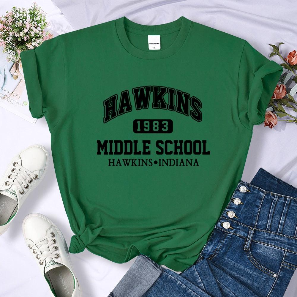 Camiseta Feminina Hawkings  - Stranger Things - NERD BEM TRAJADO