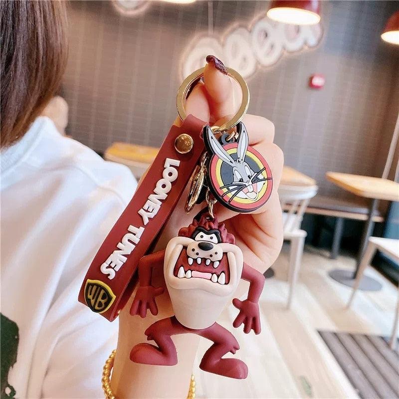 Disney Anime Figure Yosemite Sam Roadrunner Coyote Lola Bunny PVC Doll Keychain Bag Keyring Accessories Kids Toys Birthday Gifts - NERD BEM TRAJADO