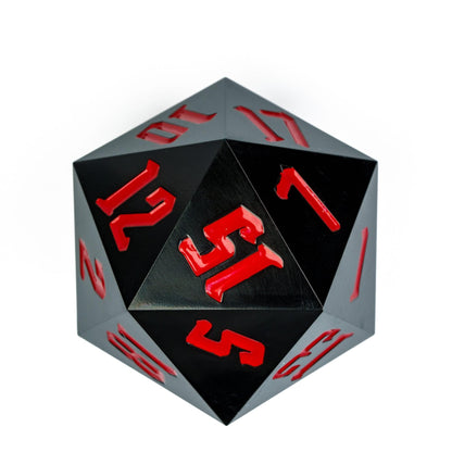 Dado D20 para RPG de Resina 55mm - NERD BEM TRAJADO