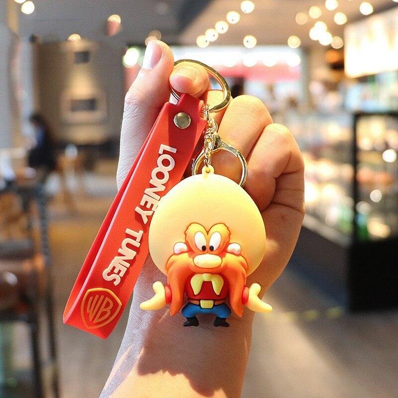 Disney Anime Figure Yosemite Sam Roadrunner Coyote Lola Bunny PVC Doll Keychain Bag Keyring Accessories Kids Toys Birthday Gifts - NERD BEM TRAJADO