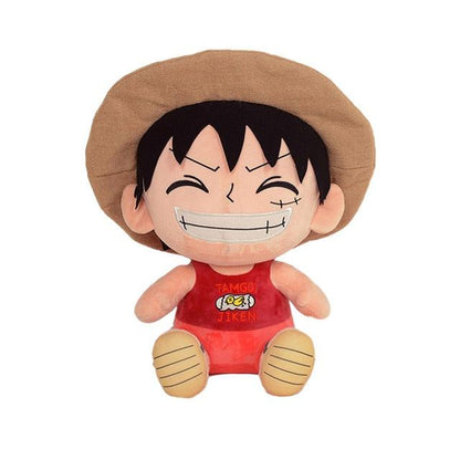 New 25CM One Piece Anime Figures Cosplay Plush Toys Zoro Luffy Chopper Ace Law Cute Doll Cartoon Stuffed Pendants Kids Xmas Gift - NERD BEM TRAJADO