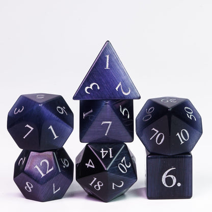 Kit de Dados RPG de Gema Preciosa - Modelo 03 - NERD BEM TRAJADO