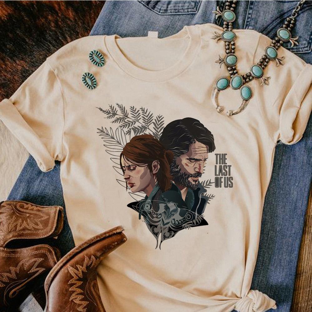 the Last of Us tshirt women Y2K funny manga t shirt girl Japanese harajuku anime clothing - NERD BEM TRAJADO