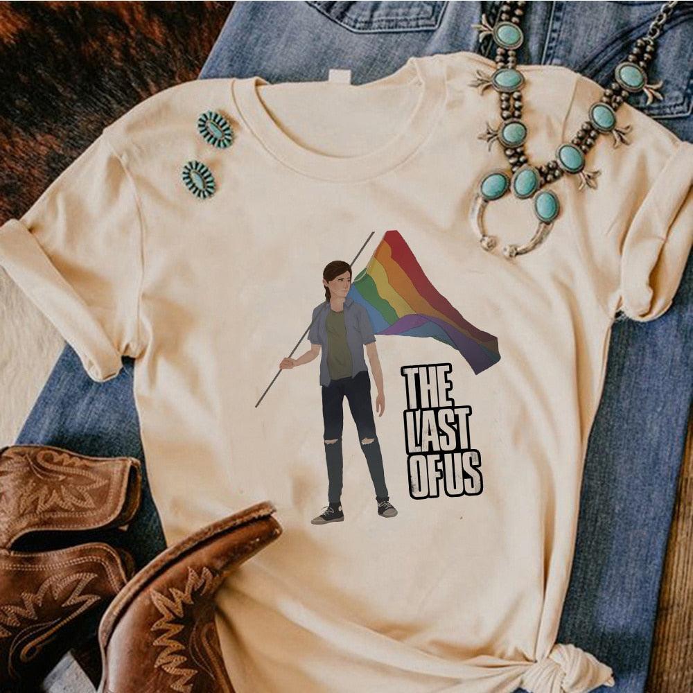 the Last of Us tshirt women Y2K funny manga t shirt girl Japanese harajuku anime clothing - NERD BEM TRAJADO